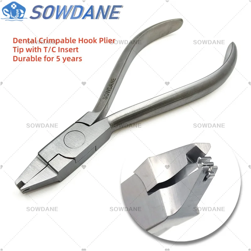 Dental ortodontyczne szczypce do zaciskania Crimpable Hook szczypce szczypce do umieszczania uniwersalny typ dentysta ze stali nierdzewnej Instrument