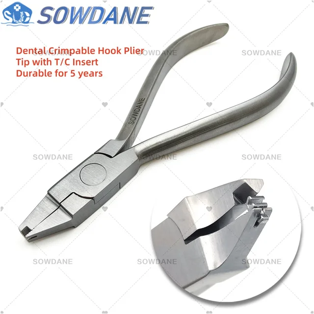 Dental ortodontyczne szczypce do zaciskania Crimpable Hook szczypce szczypce do umieszczania uniwersalny typ dentysta ze stali nierdzewnej Instrument