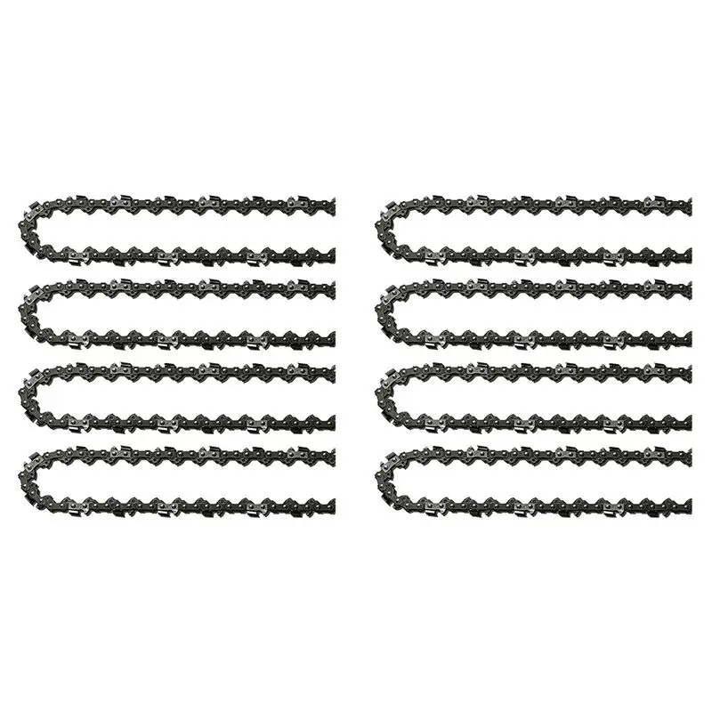 8Pcs 18Inch Chainsaw Chain 62 Drive Links 0.05In Gauge, 3/8In Pitch, 18In Replacement Chain Low-Kickback Chainsaw Chain-AT36