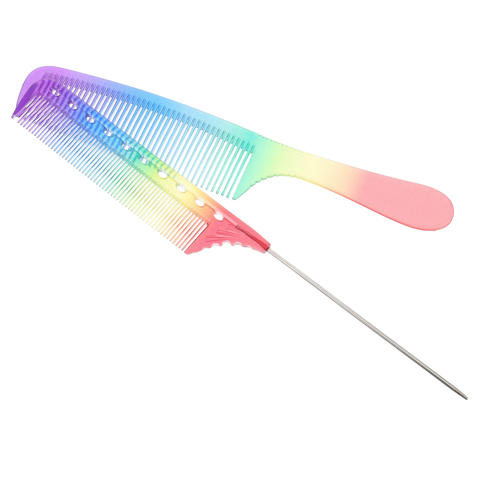 2Pcs Scale Comb Resin Hair Styling Smooth Neat Women Men Children Anti Damage Break Mustiness Cuticle Growth Salon Brush