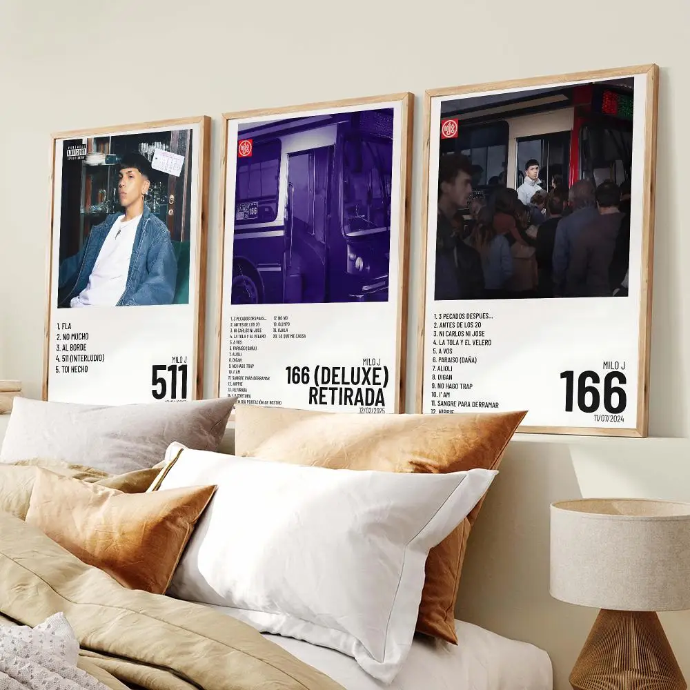 Singer M-Milo J Album Poster Modern Aesthetic Wall Art Print Trendy Bedroom Home Decor Gift