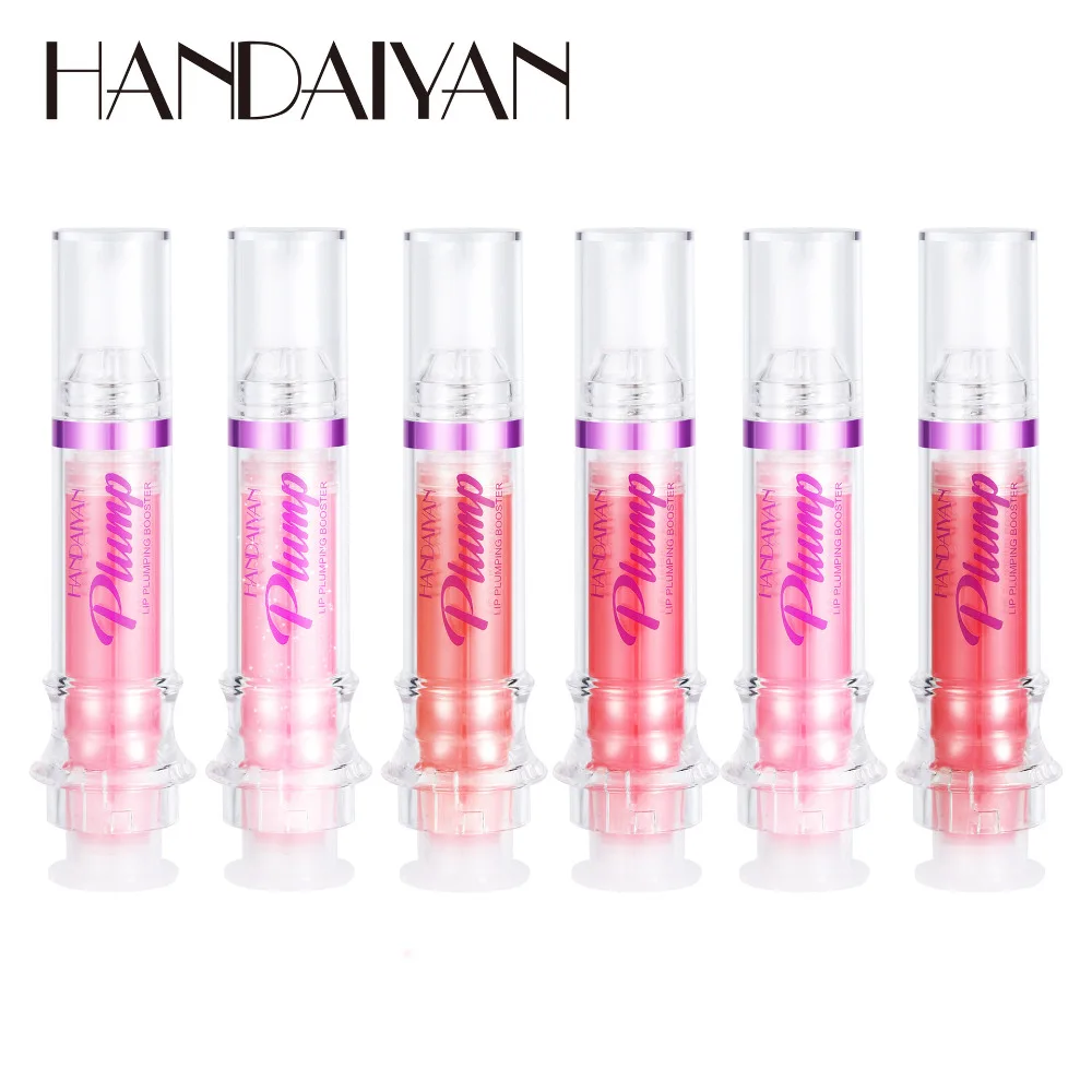 Handaiyan Needle Lip Plump Lip Gloss Slightly Hot Lip Honey Beep Lip Glass Mirror Lip Glaze Long-lasting Moisturizing Makeup 5ML