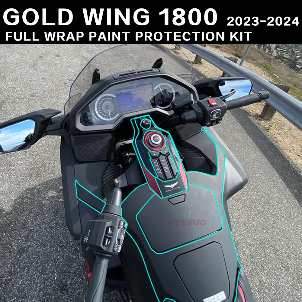 

Для Honda Goldwing GL1800, полный комплект для защиты краски, прозрачная наклейка, защитная пленка Gold Wing GL 1800, аксессуары