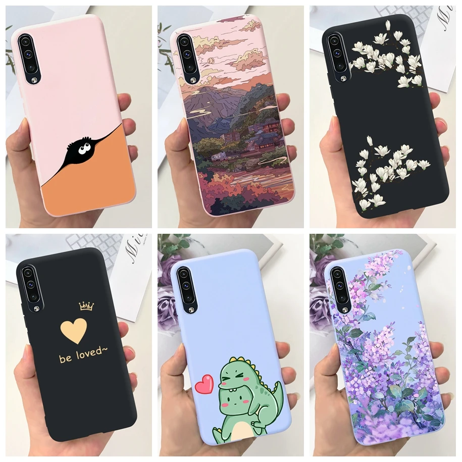 

Чехол для Samsung A70 A705 SM-A705F, задняя крышка, противоударный бампер с милым цветком и динозавром для Samsung Galaxy A70 A70S SM-A707F Fundas