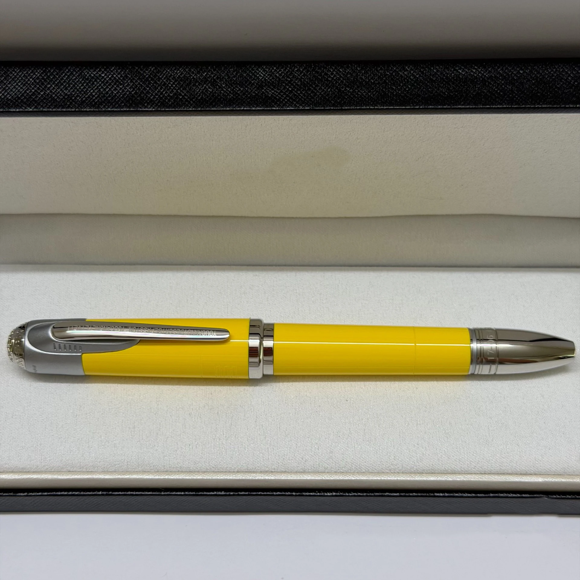 Luxury High Quality Limited Edition Signature Yellow piston ink pen ink Fountain Pen Gift Pen