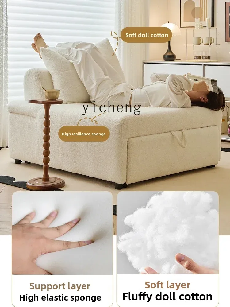 

Multifunctional Single Sofa Foldable Dual-use Living Room Recliner Home Leisure Extendable Bed