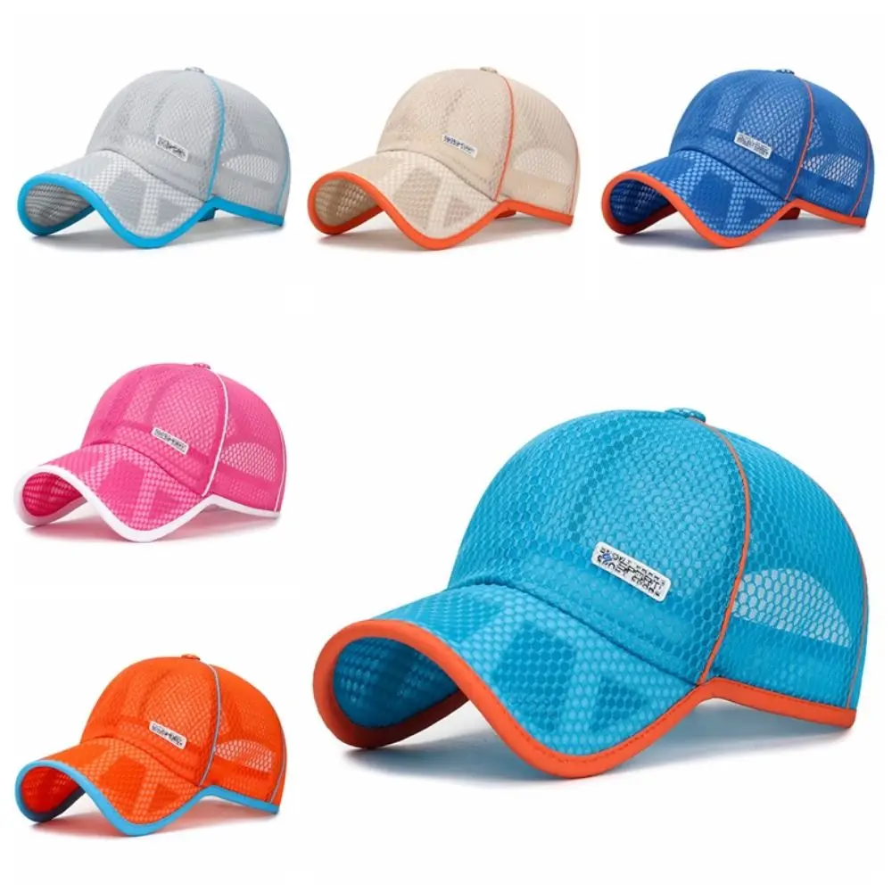 Sun Hats Adjustable Baseball Caps Breathable Translucent Snapback Hat Comfortable Quick-dry Mesh Caps Summer