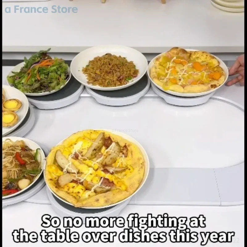 2/4/6/8-صواني The Lazy Susan Revolution صينية دوارة للطعام لوحة محمولة غير قابلة للانزلاق ملحقات أواني الطعام