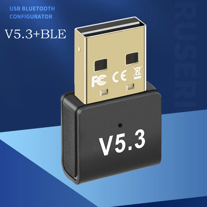 블루투스 동글 BT5.3 컴퓨터 USB 외부 어댑터 무선 연결 이어폰 스피커 마우스 게임 그립 프린터 휴대 전화