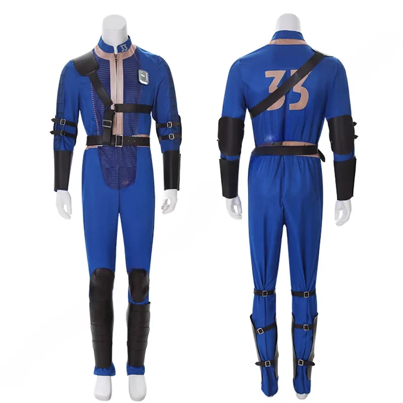 Fall Cos Out Lucy Cosplay Costume Vault 33 Female Male Survivor Suit Jumpsuit Uniform Prop Kids Halloween Party Dress Women Men