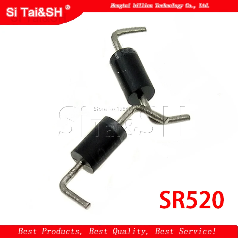 20PCS  Diode SR520 can replace MBR5200 SB5200 SR5200 5A / 200V