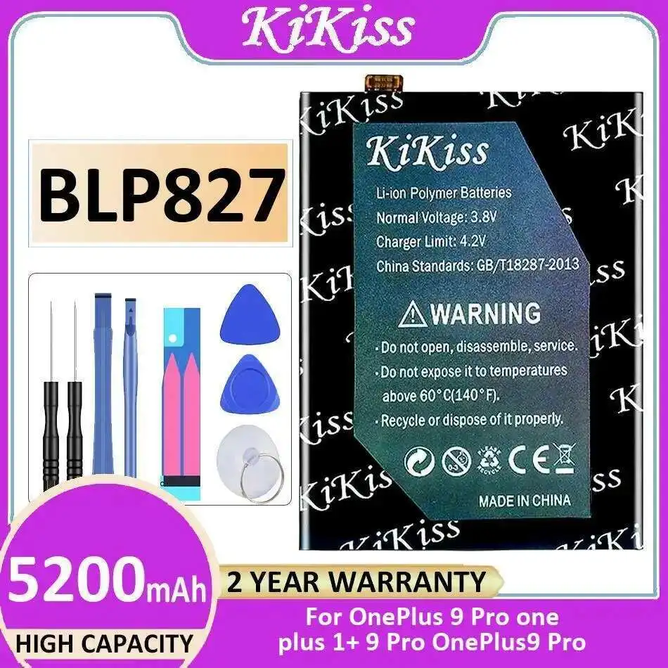 

Reliable Power Supply BLP827 For Oneplus 9 Pro One Plus 1+ Oneplus9 5200Mah Mobile Phone Battery
