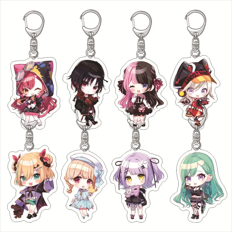

Anime Virtual eSports Project 6cm Acrylic Keychain Remia Aotsuki Arya Kuroha Backpack Pendants Accessories Decor Gifts