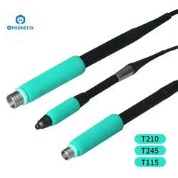 SUGON Soldering Handle T210/T115/T245/T12 Button Control Soldering Station Handle Support Original C210 C245 C115 Soldering Tip
