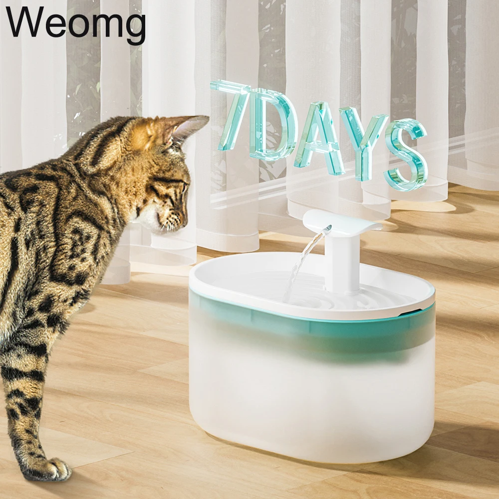 Automatic Cat Water Fountain Pet Dog Drinking Bowl With Infrared Motion Sensor Water Dispenser Feeder LED Lighting Power Adapter