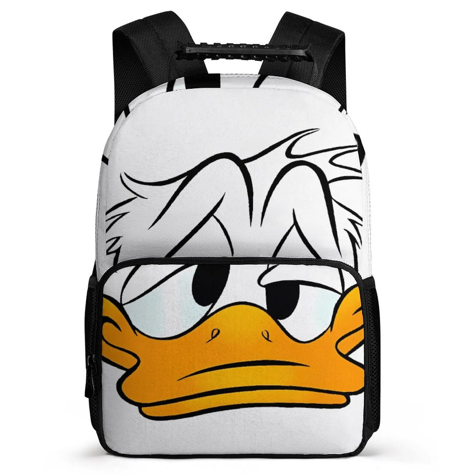 

Fashion Disney Donald Duck Teen Student Girl Boy To School Knapsack 16 Inch Cartoon Backpack Women Rucksack