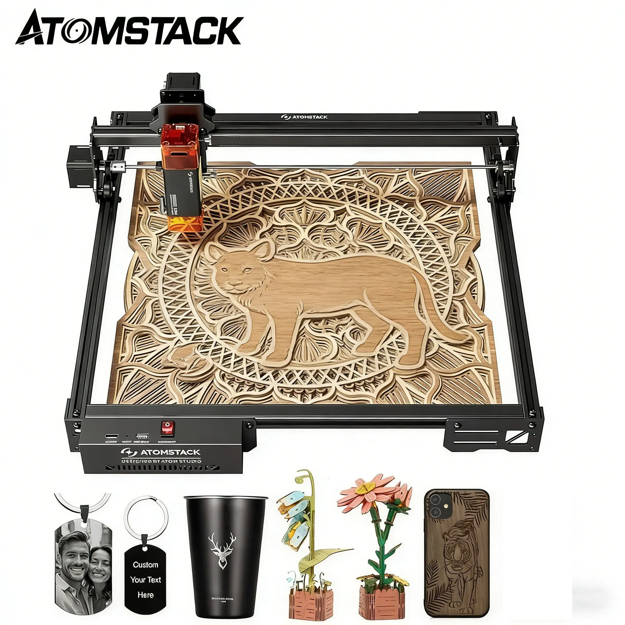 Máquina De Grabado Láser Atomstack A10 V2 Pro 10w 410*380mm