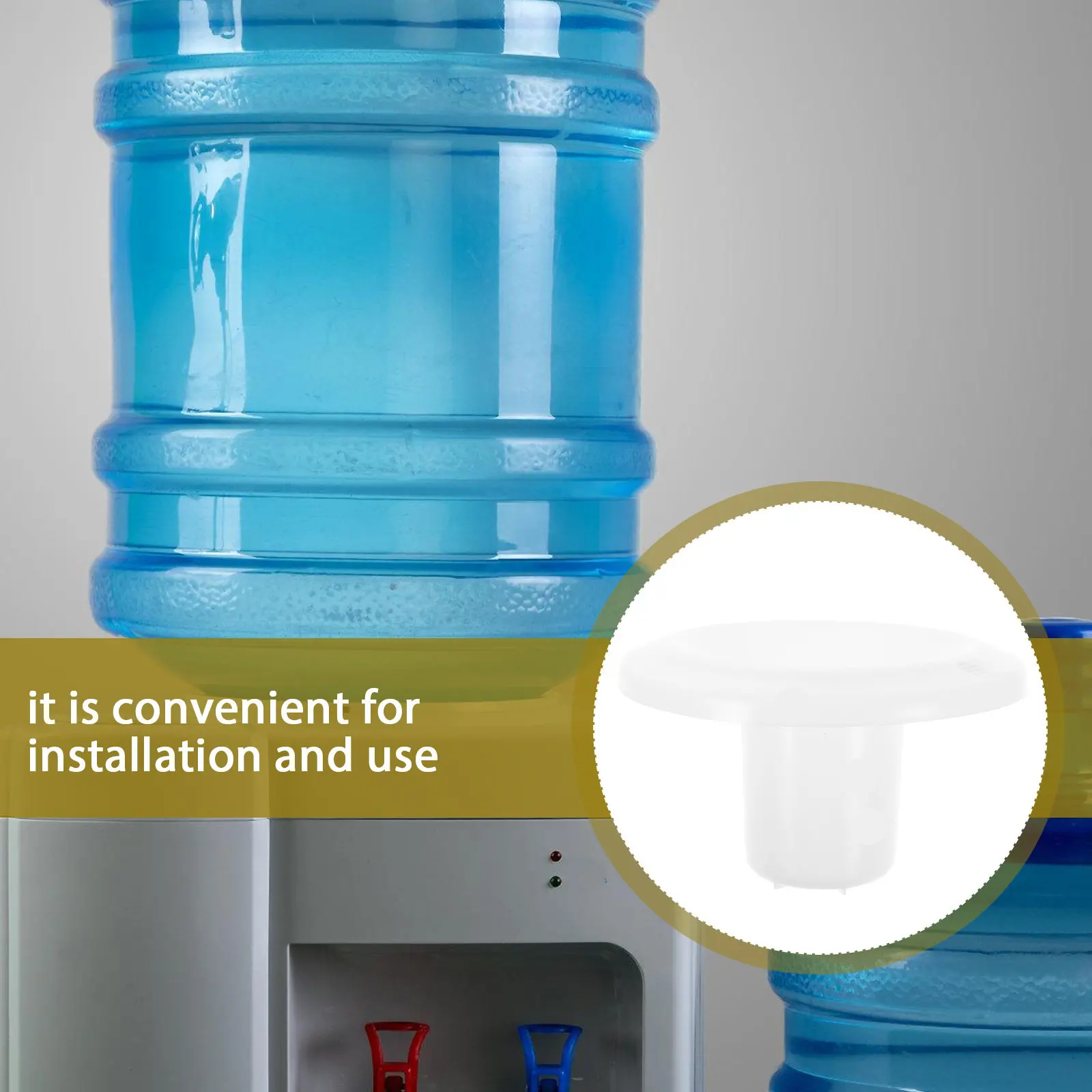 

1 шт. крышка для ведра с водой, белая, из полипропилена, простая установка, для диспенсера воды, сменная крышка-колпачок, запчасти для дома, офиса, кухни