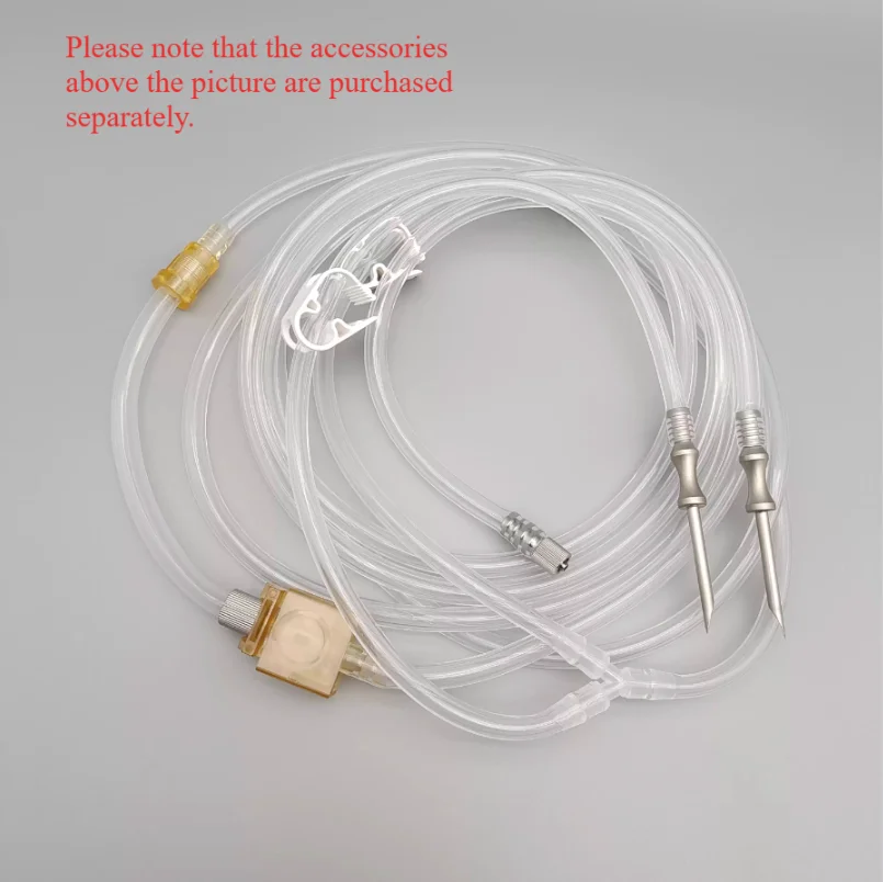 Endoscope Pressurizer Irrigation Pump Silicone Membrane Tubes Accessories Flushing Pipe Hose Quick Connector Metal Needle