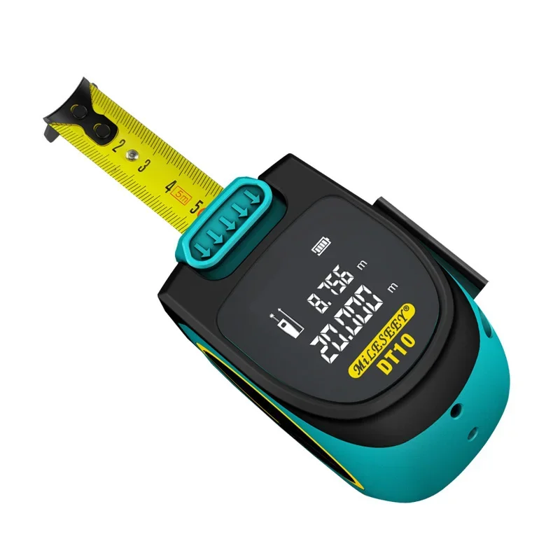 Mileseey DT10  2-in-1 Digital Laser Measure Laser Tape Measure Laser Rangefinder With Lcd Digital Display,magnetic Hook