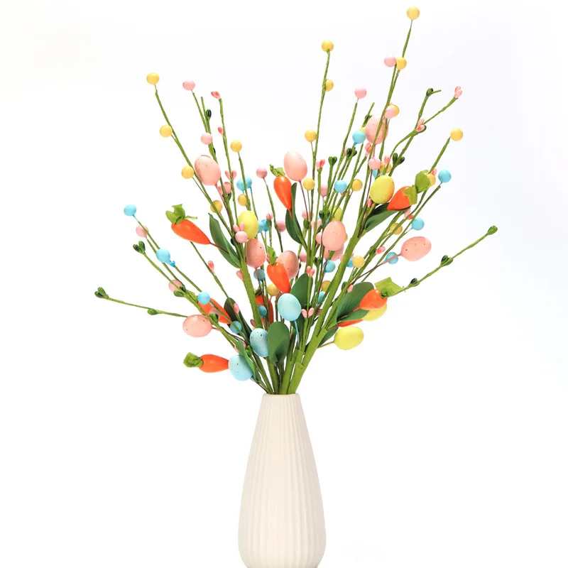 Пасхальные-искусственные-цветы-украшения-красочные-пенопластовые-пасхальные-яйца-ветки-моркови-diy-букеты-для-Пасхи-Весенняя-вечеринка-домашний-декор
