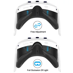 Compatible with Meta Quest3 VR glasses silicone mask Q3 anti sweat oil dirt and dust protective mask accessories