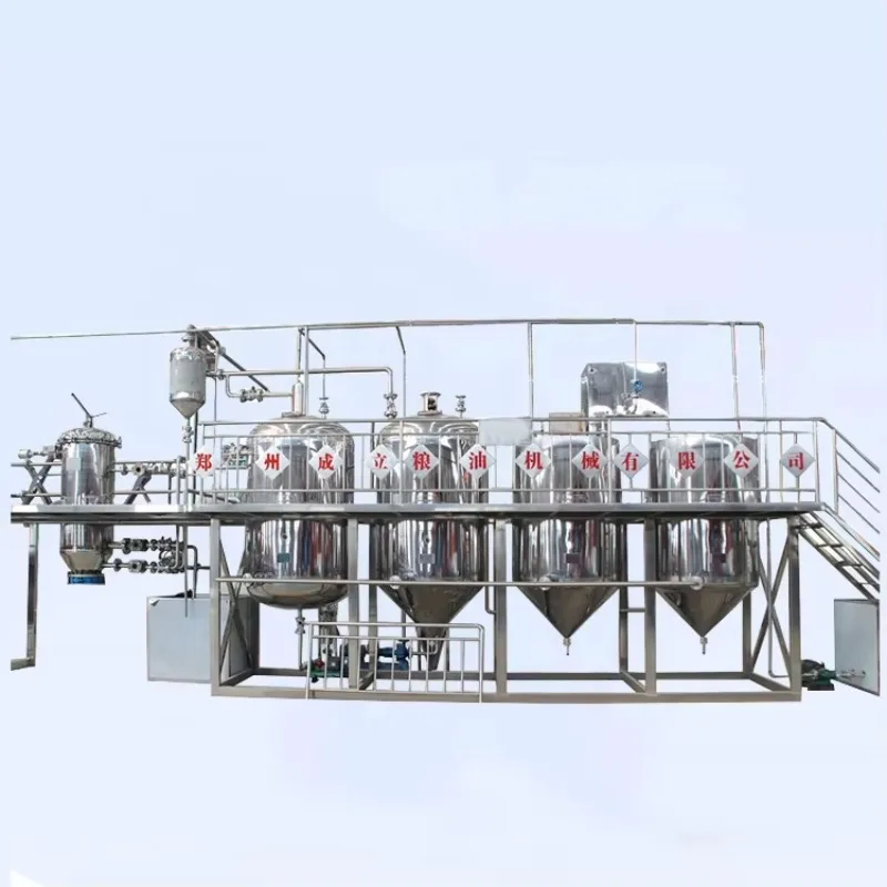 Cooking Oil Processing Machine Crude Cooking Oil Refinery Machine customized