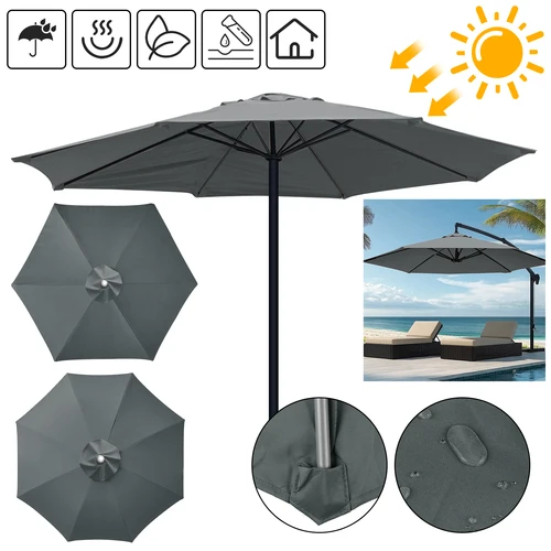 Imagen 2 del producto Toldo de Repuesto para Sombrilla de 6/8 Varillas, Impermeable, Resistente a la Intemperie, Anti-UV, Cubierta de Repuesto para Sombrilla de Patio Grande