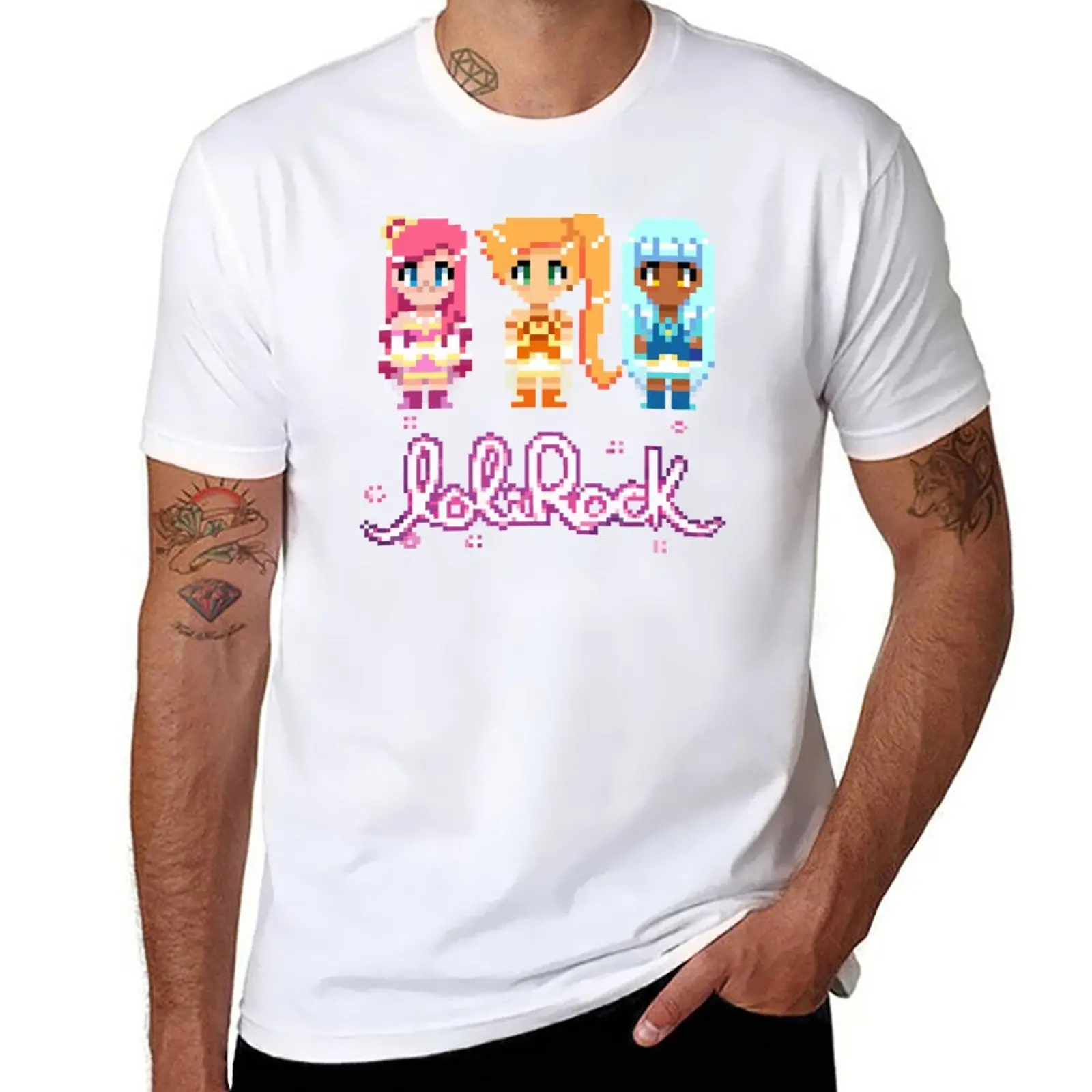 Pixel Lolirock (Transformed) T-Shirt customizeds boys animal print t shirts for men