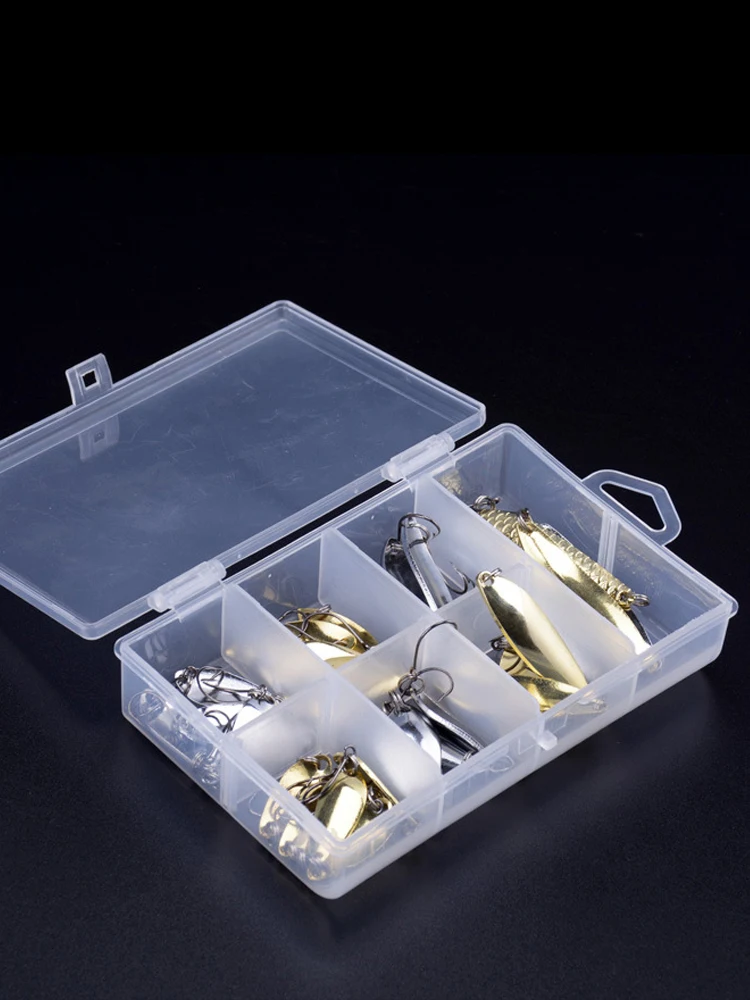 PD Fishing Tackle Horse\'s Mouth Sequins Set 2-5g Piece Single Hook Road Runner Bait White Stripes Warbler Freshwater Bait