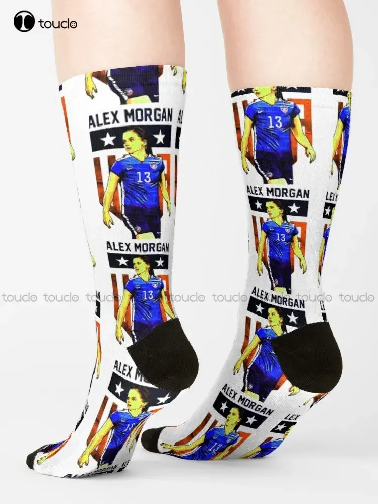 أليكس مورغان البوب الفن الجوارب الشباب البيسبول الجوارب شخصية مخصصة للجنسين الكبار في سن المراهقة الشباب الجوارب الشارع سكيت الجوارب الكرتون #3