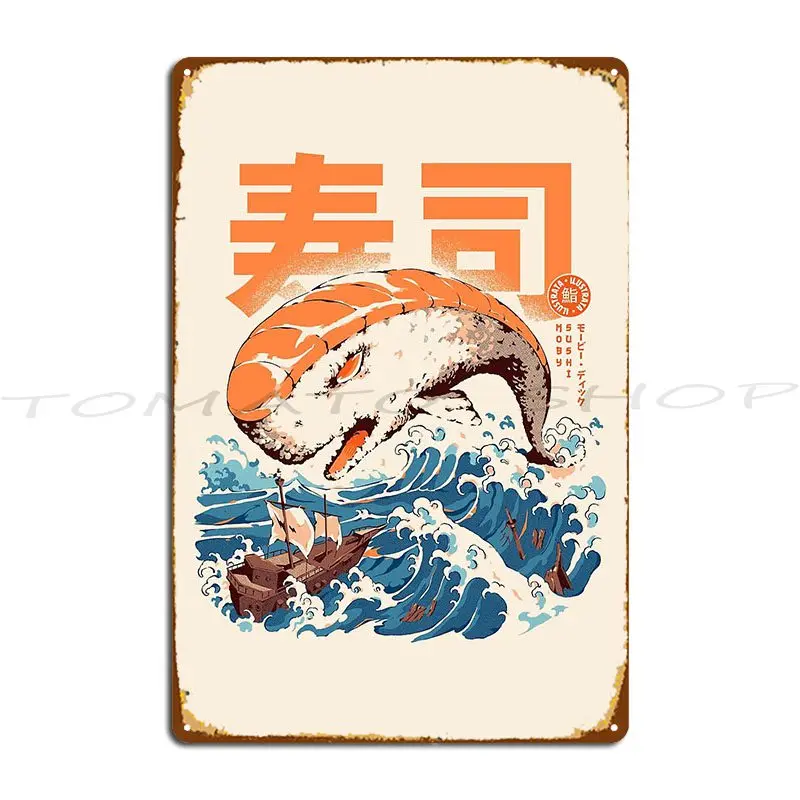 Yokai Sushi In Edo Sushi Squad Sushi Is Love Metal Sign Cinema Pub Plates Living Room Garage Decoration Custom  Tin Sign Poster