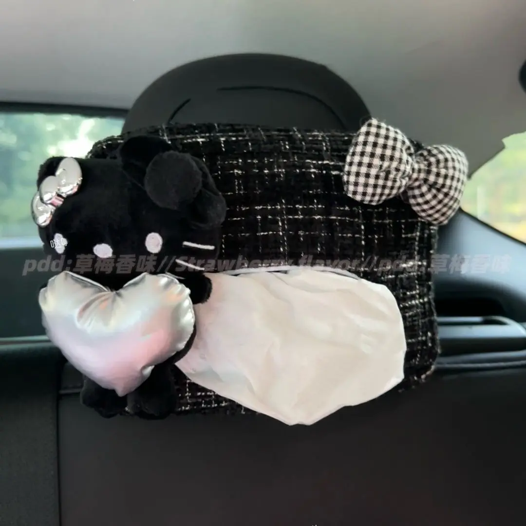 

Car Tissue Box Sunshade Seat Backrest Suspension Tissue Bag Car Armrest Storage Box Seat Belt Cover
