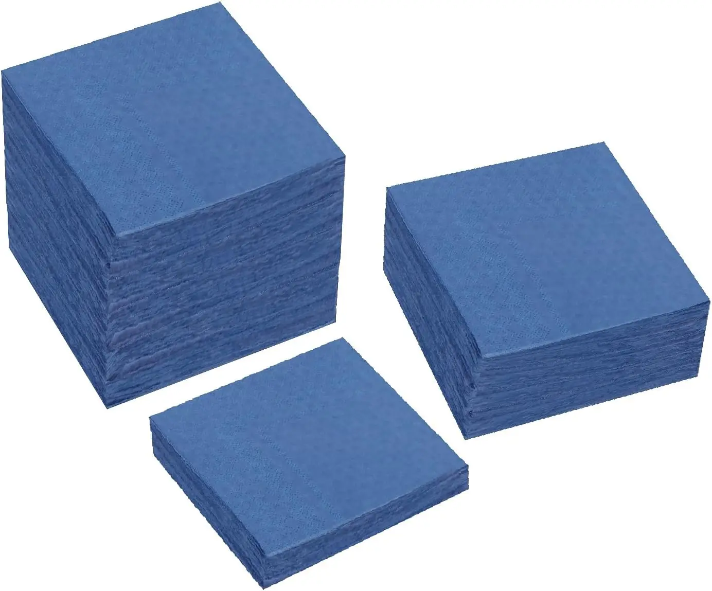 Paquete de 100/200/300 servilletas de cóctel azul marino servilletas de postre de 2 capas dobladas servilletas desechables de 5x5 pulgadas para cena de boda