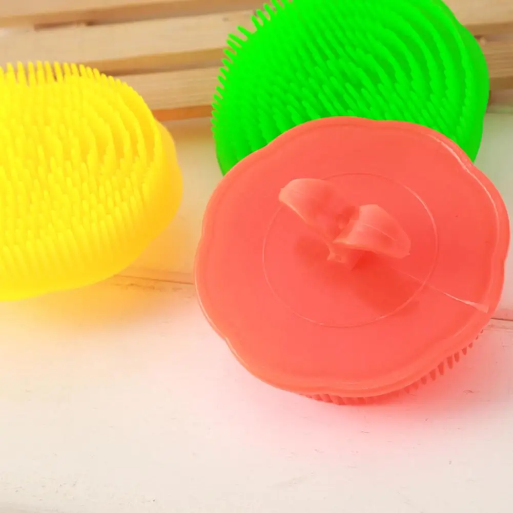 랜덤 소프트 샴푸 목욕 브러시 마사지 빗 그루밍 스크러버 브러시 목욕 용품 아기 어린이용 부드러운 바디 스크러버