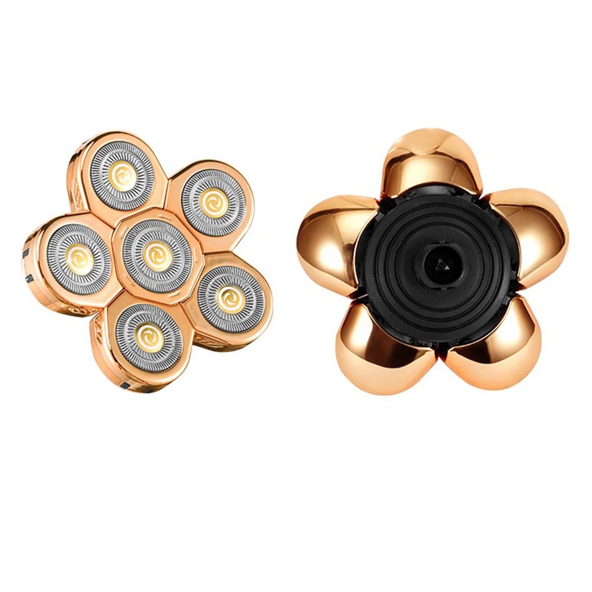 HIM-4 pçs lâmina de barbear elétrica para homens adequado para 6 em 1 barbeador substituição cabeça universal lâmina de barbear ouro
