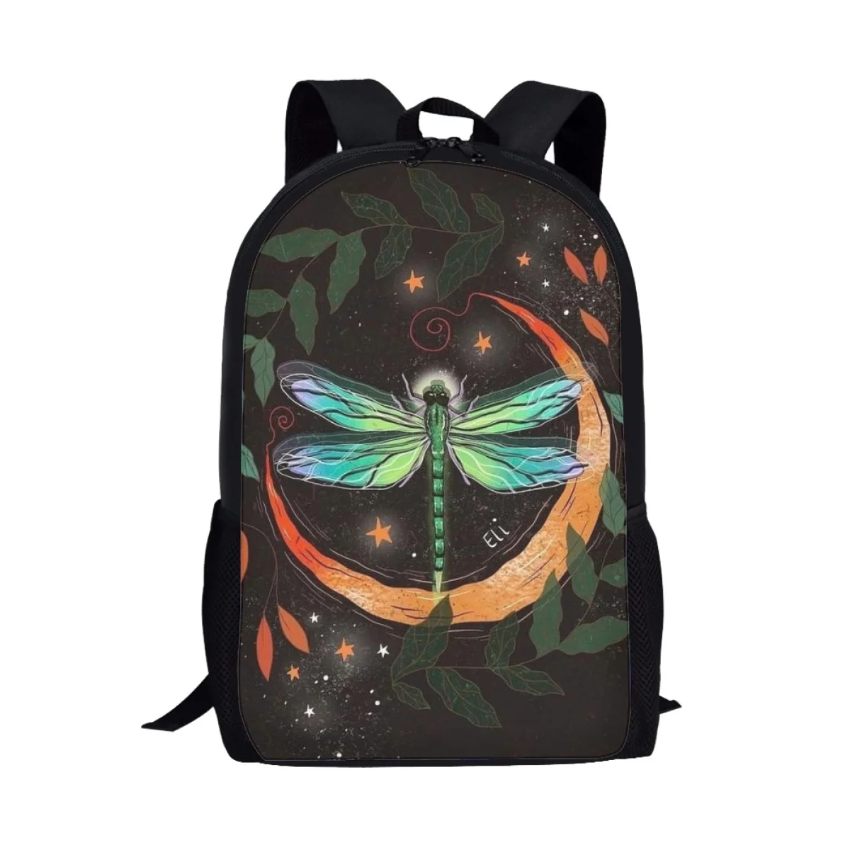 Funny Dragonfly Animal Art Design School Bag for Kids Boys Girls Book Bag Casual Backpack Teenager Travel Storage Rucksacks