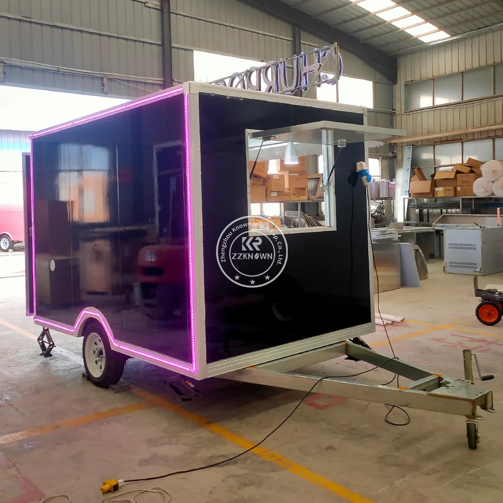 

Custom Food Truck With Full Equipped Ice Cream Hot Dog Truck Street Restaurant Concession Coffee Fast Food Trailer For Sale