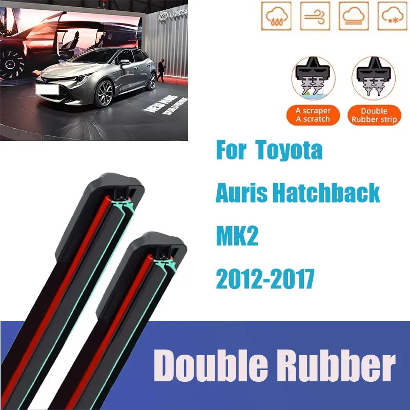 

For Toyota Prius V Front Windshield Wiper General Motors Multifunctional Double Rubber Cleaning Car Accessores 2009-2021