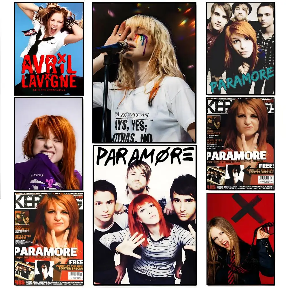 Band Rock Paramore Poster Elegant Indoor Artwork Design & Contemporary Home Decor