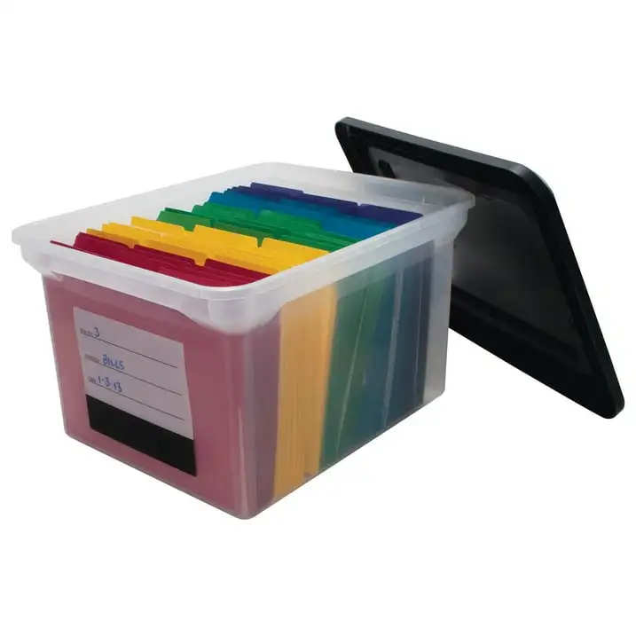 Innovative Storage Designs File Tote with Contents Label