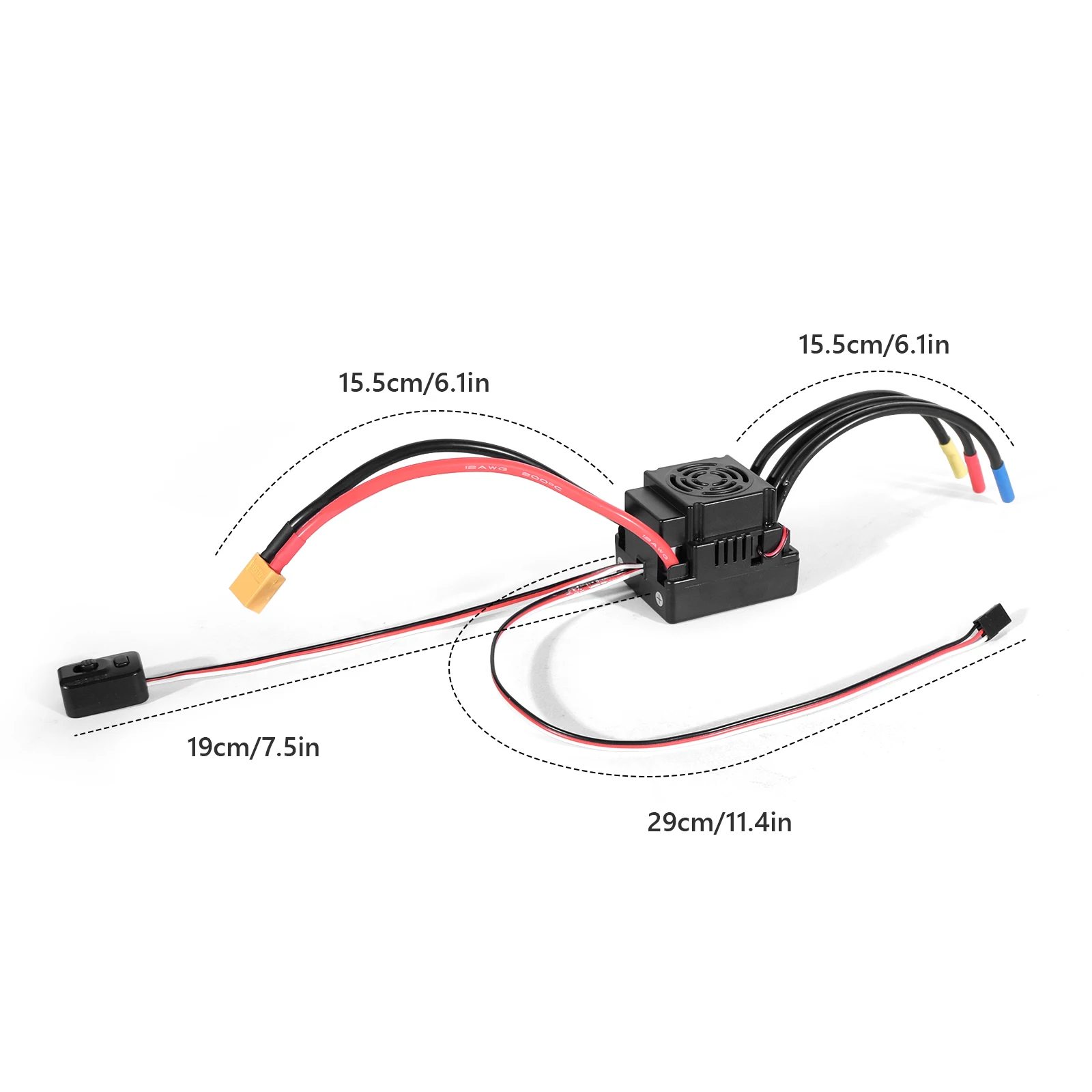 Upgrade Sensorless 60A 80A 120A S-80A S-120A Brushless ESC Electric Speed Controller with 5.5V / 3A BEC for 1/8 1/10 RC Car