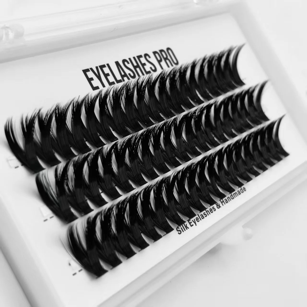 Z013 DIY Hand Made Eyelash Extension Segmented Flase Lashes  Lash Bundles Soft Ribbon Strip Eyelashes Makeup Lashes NEW