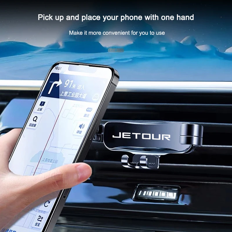 Car Phone Holder Universal Mobile Phone Holder Stand Car Phone Stand For Chery Jetour X70 X70SM X90 X95 DASHING i-DM T2 T3