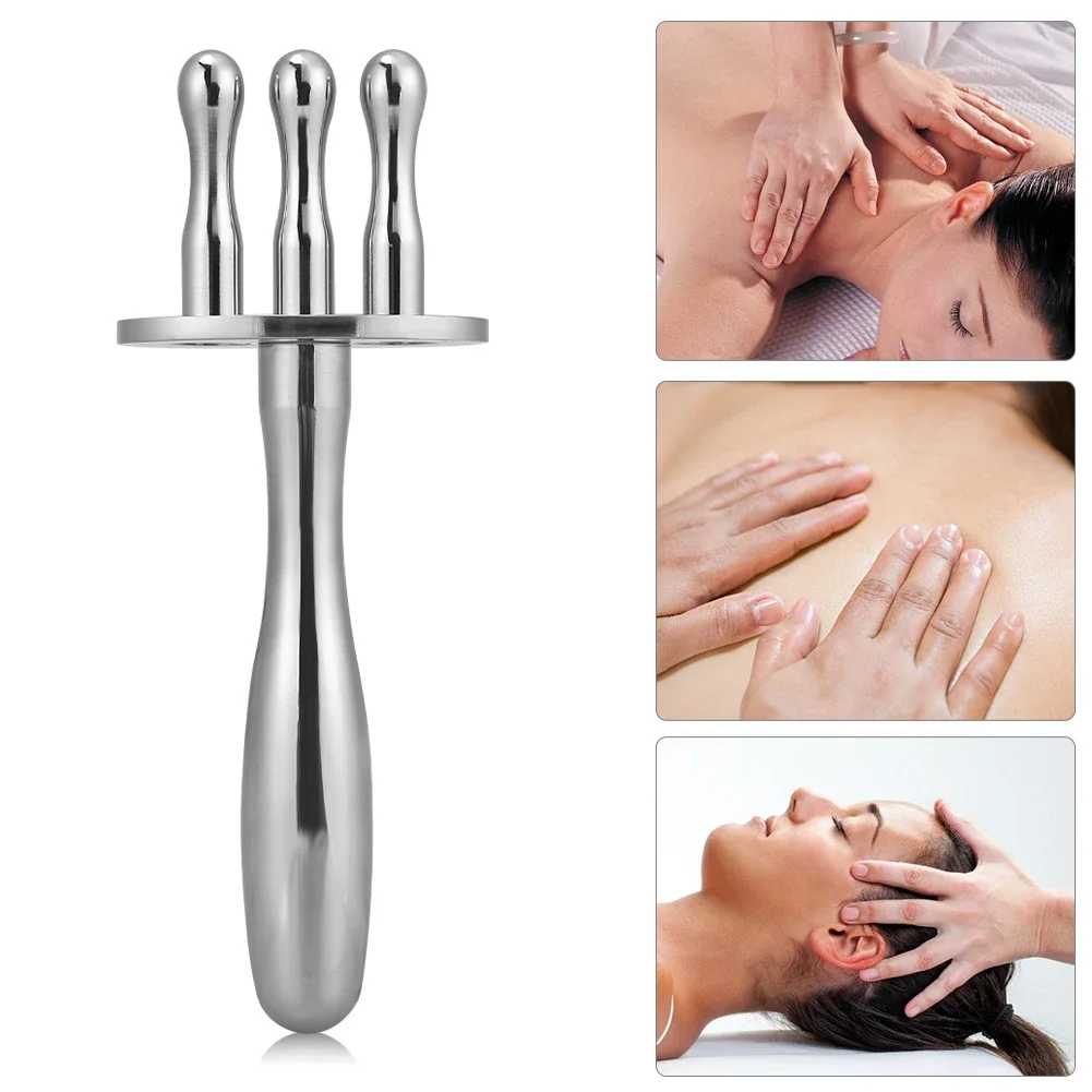 304 Stainless Steel Meridian Point Magnetic Massage Stick 3 Forks Magnetotherapy Acid Discharge Pen Magnetic Stick Health Beauty