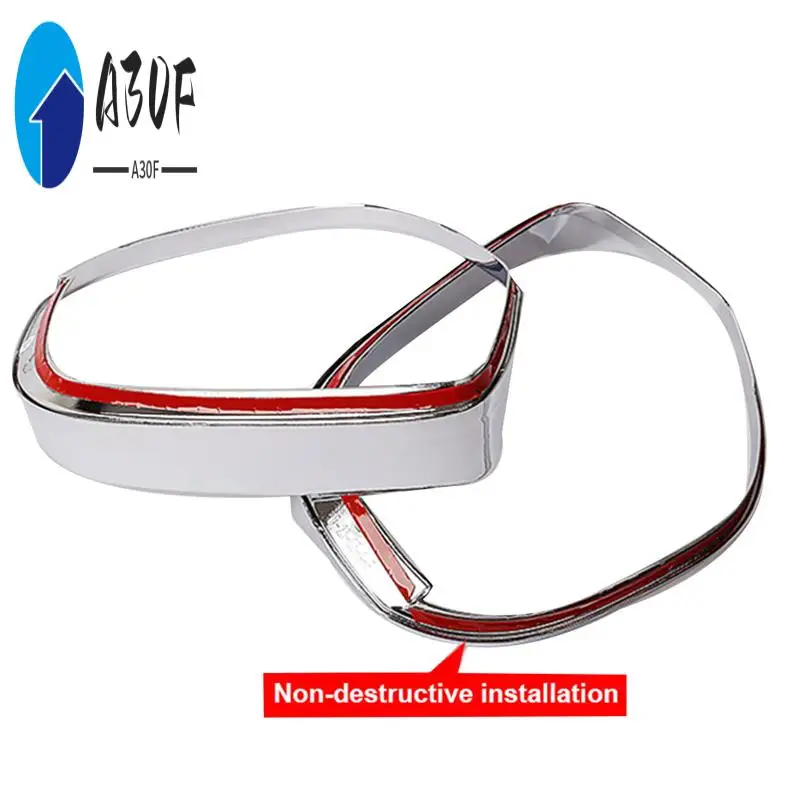 

A30F-1Pair Rear View Mirror Rain Visor Shade Cover For Mitsubishi Outlander 2013-2021 Side Mirror Rain Brow Trim Protection Part