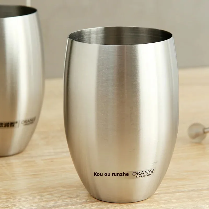 

‌Nordic Double Wall Vacuum Insulated Stainless Steel Cup - Twin Pack Bathroom Toothbrush Mug FOR Hotel Home Travel