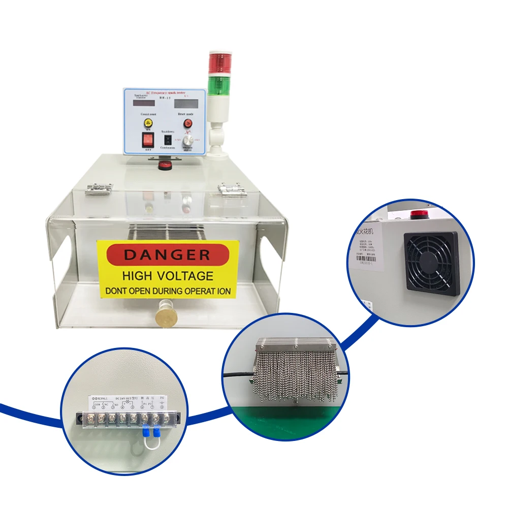 

15K VPV PVC PE Wire and Cable Spark Tester Cable Surface Damage Detection Wire Testing Equipment