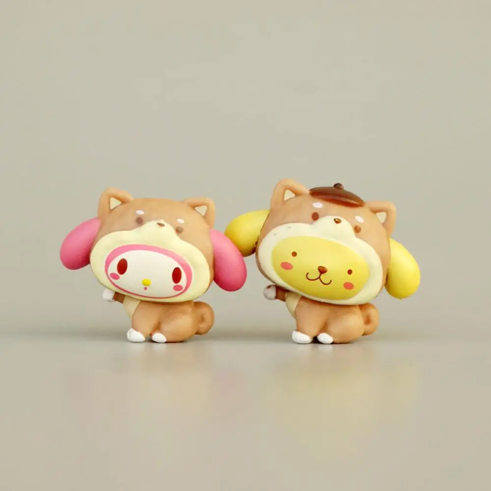 Sanrio Anime Figure 5Cm Cinnamoroll Melody Pachacco Pom Pom Purin Kuromi Mini Suit Figurines Collectibles Toys Send A Gifts