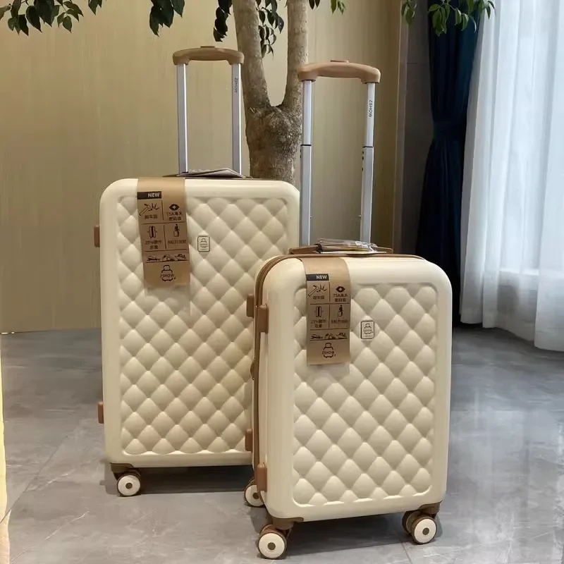 Suitcase Large Capacity Ultra-light Boarding Luggage Password Trolley Case Silent Wheel Extend Travel Bag Rolling Luggage Set